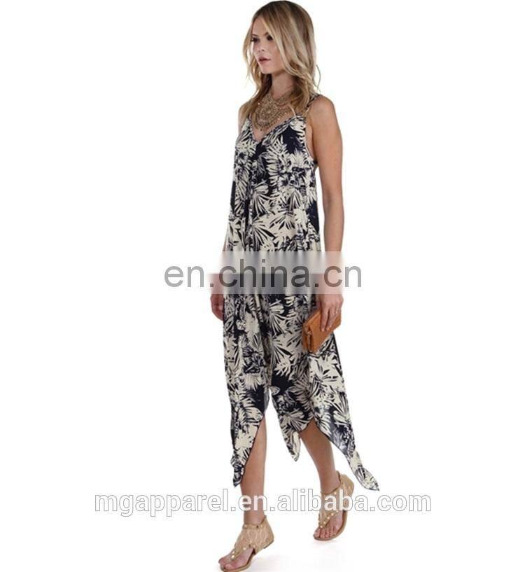 2015 new design maxi dresses sexy long casual dress V neck print maxi dress wholesale