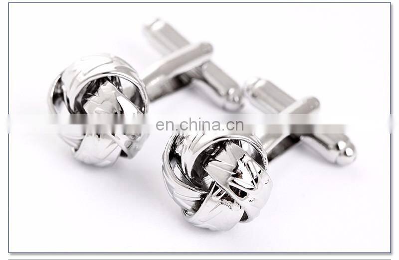 Fashion mens gift shirt accessories metal knot cheap cufflinks