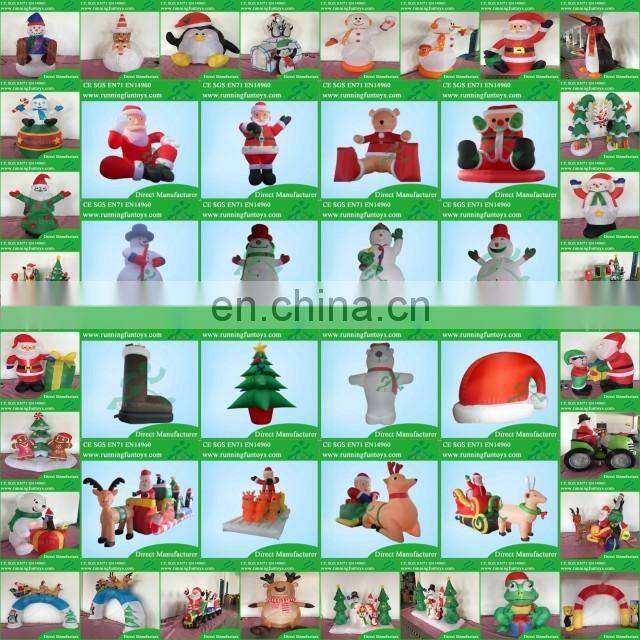 Small Christmas Inflatable Penguin With LED Light Decoration Outdoor