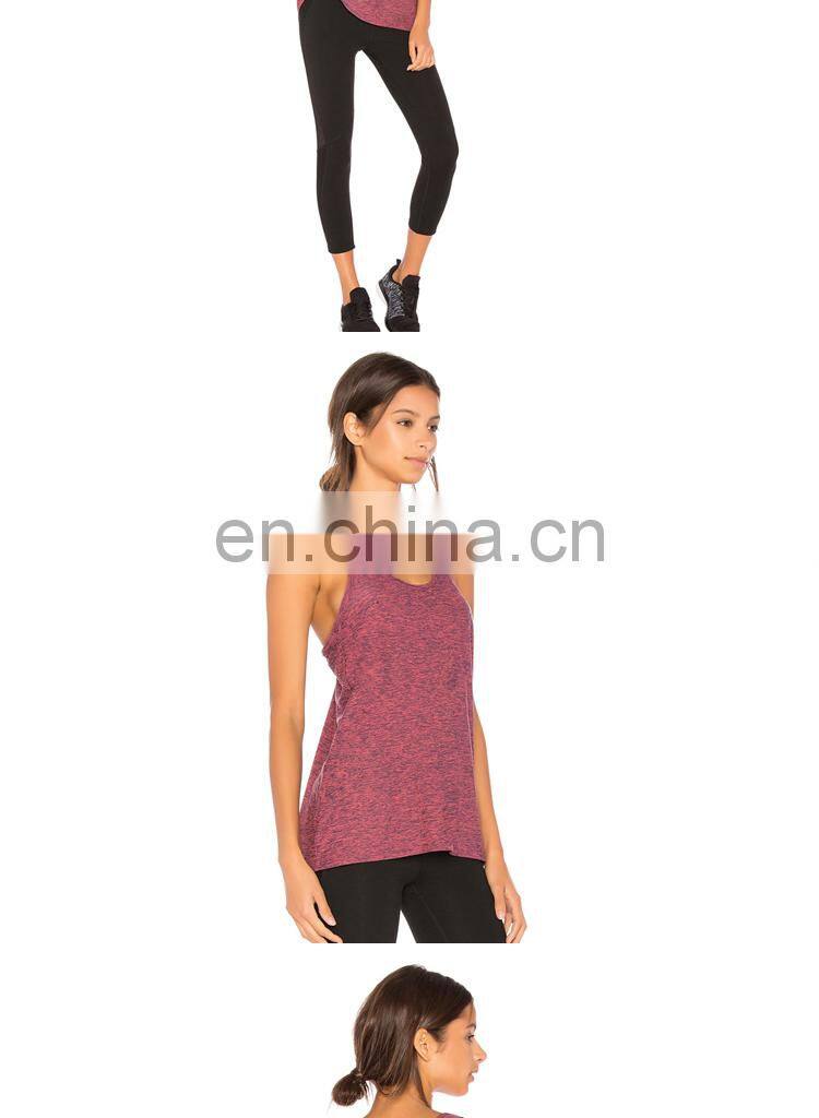 TANK TOP China wholesale womens custom sexy workout plain dry fit summer athletic sports running fitness yoga tank top in bulk