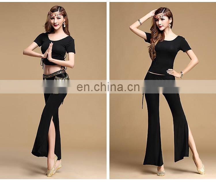 T-5115 Modal summer short sleeve practice belly dance costume