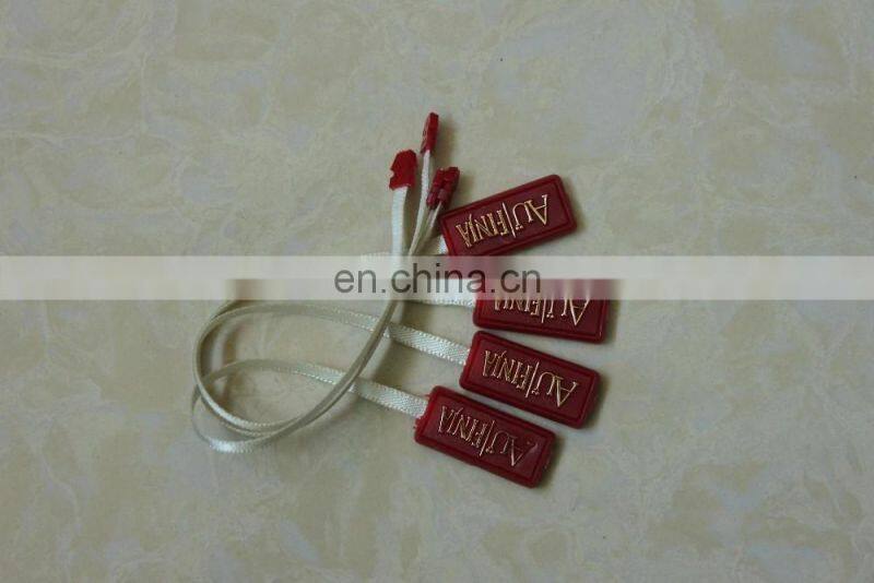 many size plastic string hang tag lock for garment