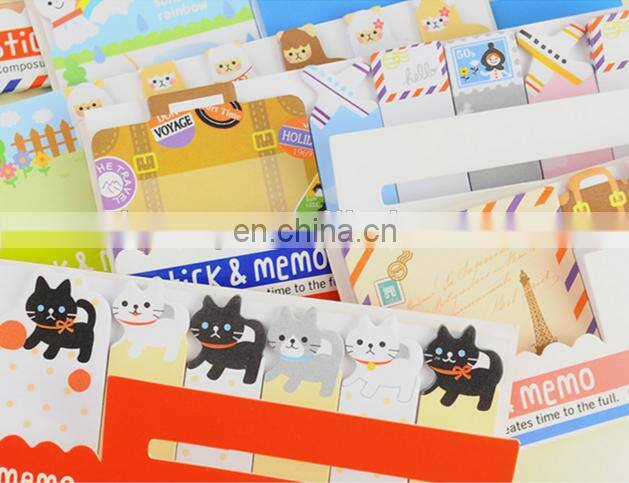Cute Animal Sticker Bookmark Marker Memo Flags Index Tab Sticky Notes
