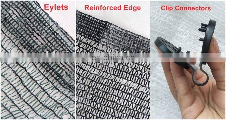 Black color fire resistant shade net in Vietnam 70gsm