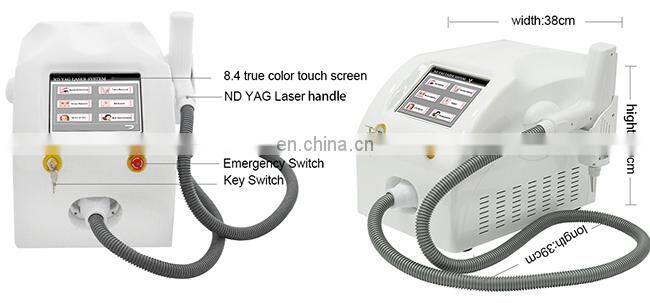 Fast treatment effect ND YAG Q- Switched tattoo removal machine ND Yag painless laser tattoo removal machine