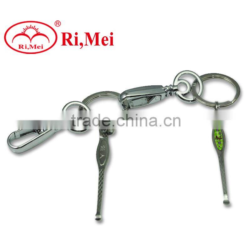 blank plastic shoe key chain