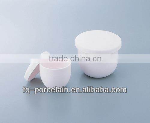 super qualtity lab porcelain Crucibles with Tight Closing Lid,inexpensive price