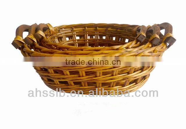 2013 new style willow storage plate with ears