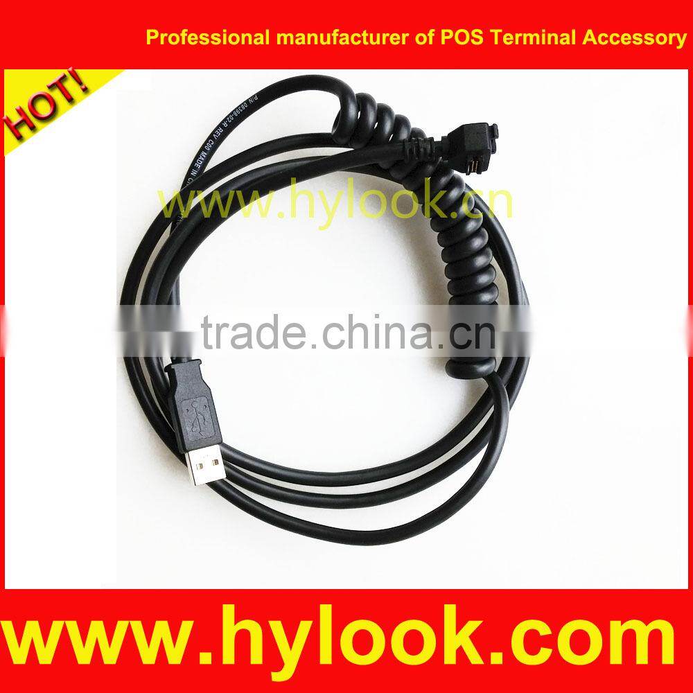 VeriFone 08398-01-R Cable 14 Pin Header to USB A Type Curley for the VX810