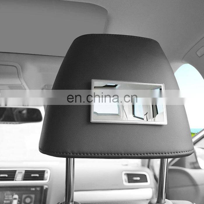 Car stainless steel rearview /Makeup mirror sun visor cosmetic mirror HD stainless steel mirror surface size 150*80mm