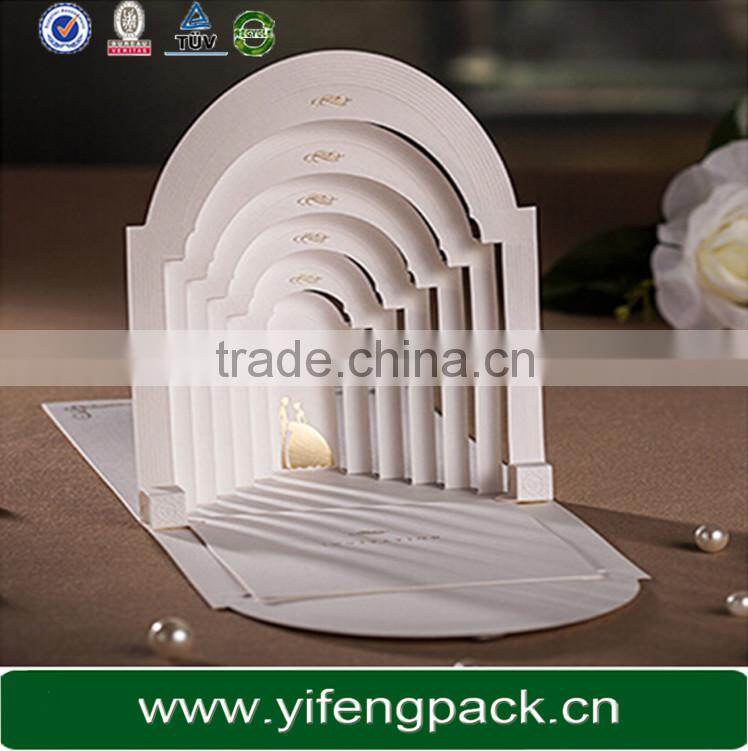 Embossed style foil stamping elegant handmade paper greeting cards designs 2014