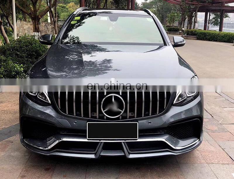 Runde PP Material WALD Style Bodykit Front Rear Bumper Upgrade GLC 43 63AMG For Mercedes-Benz X253 GLC200 GLC260 GLC300 bodykit