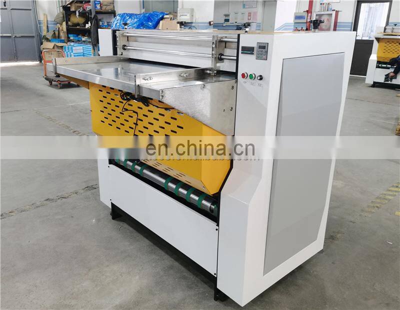BG1200 hand feed rigid gift plywood paper board box grayboard v notch groove slotting Machine equipment
