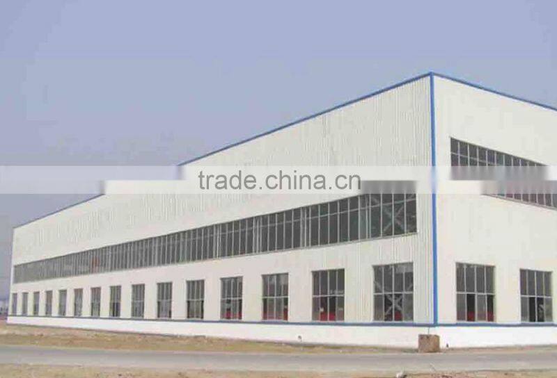 Low cost prefab metal factory building