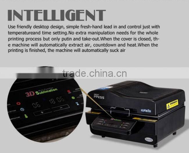 3D Sublimation Heat Press Machine for Phone Cases Mugs Cups Heat Transfer+Gifts