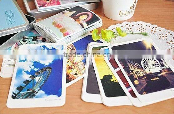 Eno the Greeting, South Korea stationery love scene classic article A067 tin box card sticker set