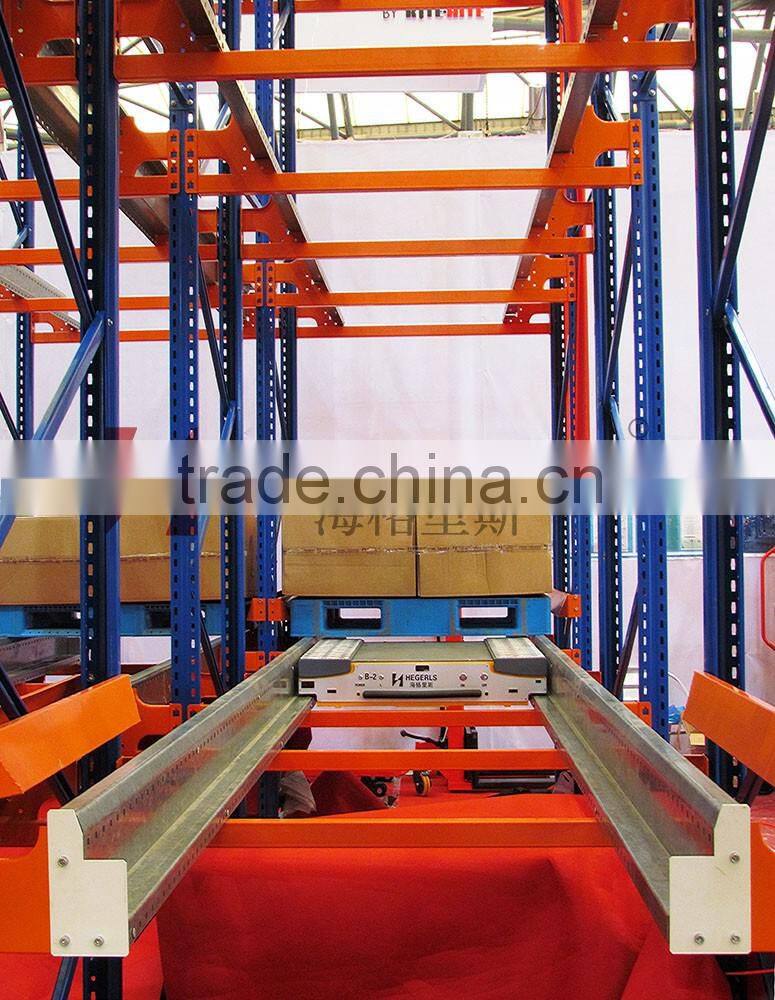 botte water warehouse storage racking with radio shutle