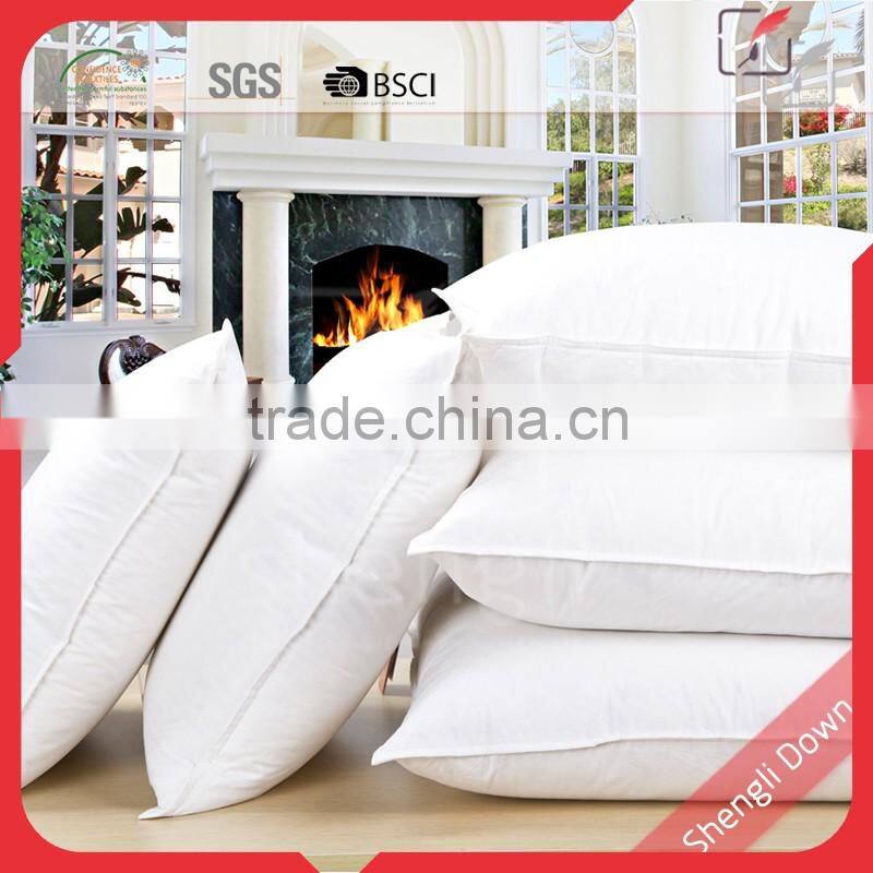 Polyester pure goose down feather filled cushion