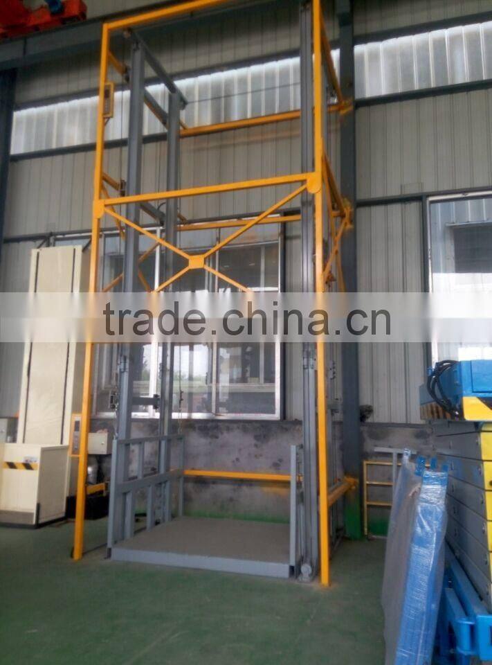 5 tons High quality hydraulic stationary guide rail lift platform SJG5T-8