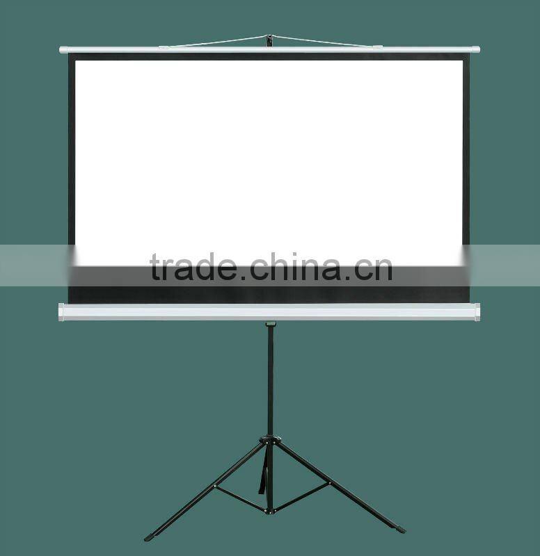 High gain high contrast HD tripod projection screen