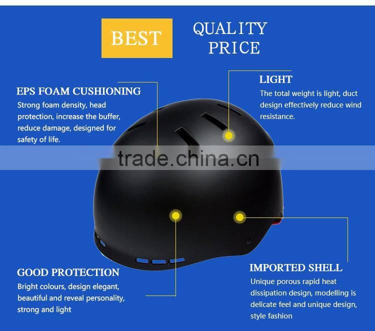 2016 Fashion skate helmet safety helmet with multi-color China Supplier