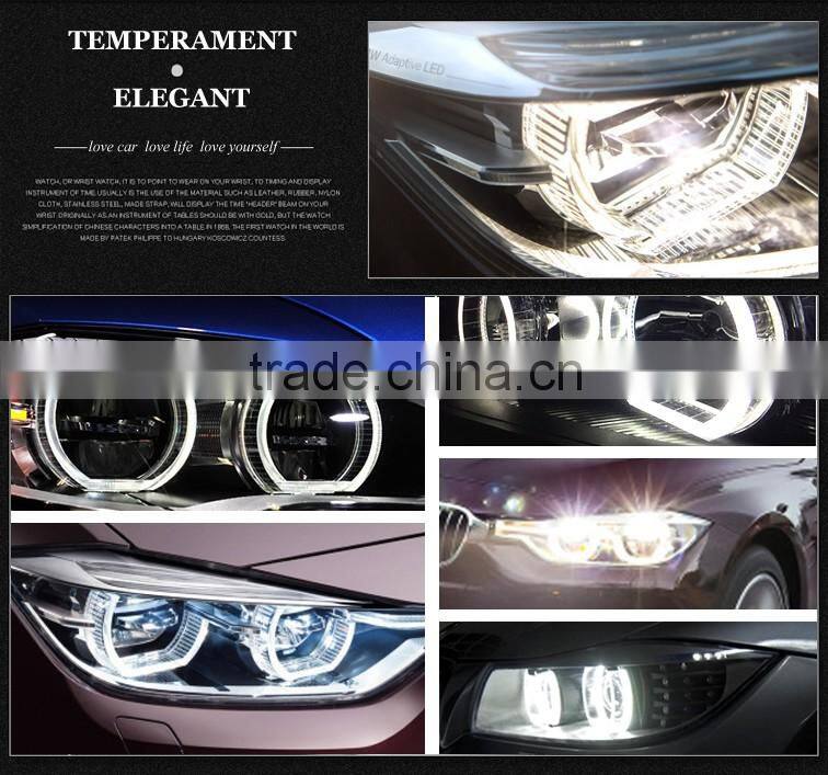 Xenon Headlight Switchback LED Angel Eyes Halo Rings Kit For BMW E90 E92 E93 M3 F30