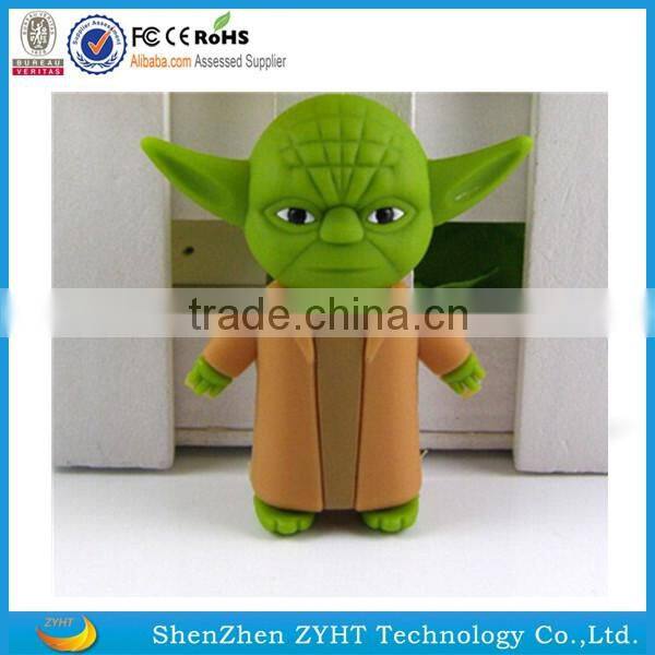 2016 hot selling gift for kids large quantity factory usb flash drive with cute design cartoon character