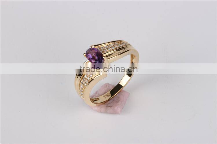 Natural crystal ring women jewelry