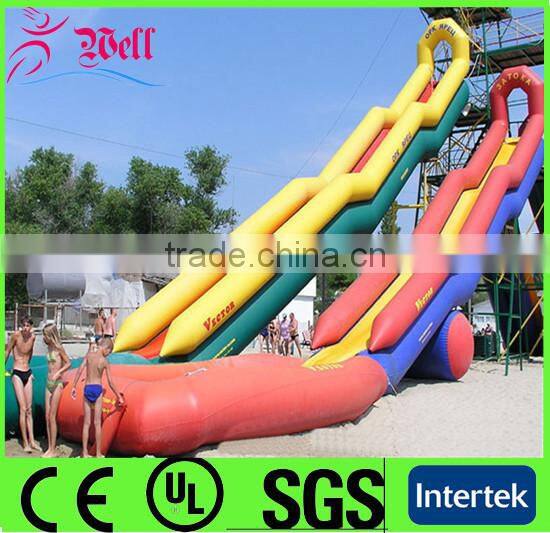 inflatable floating water slide / adult size inflatable water slide