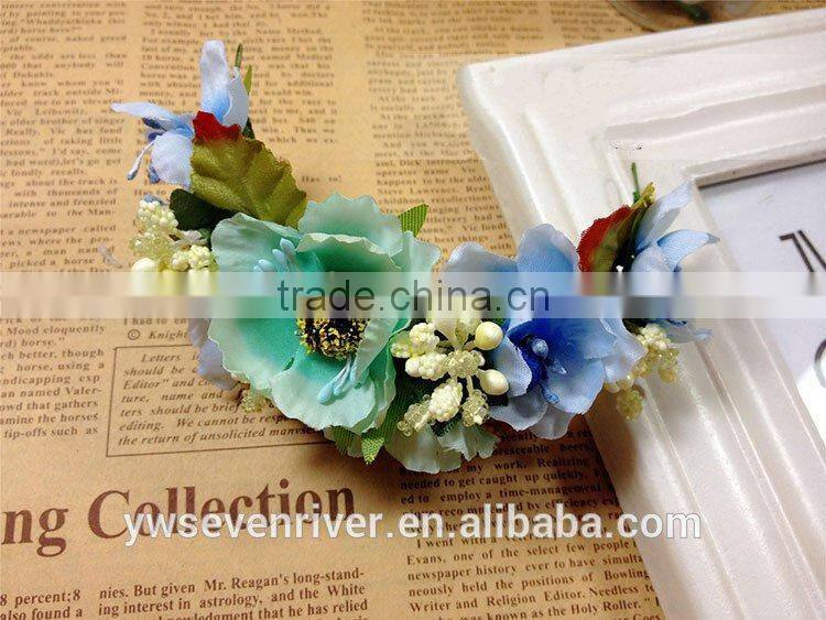 Sen is a tire on holiday simulation sisters flower bride hair bracelets bridesmaid wrist wedding turquoise jewelry