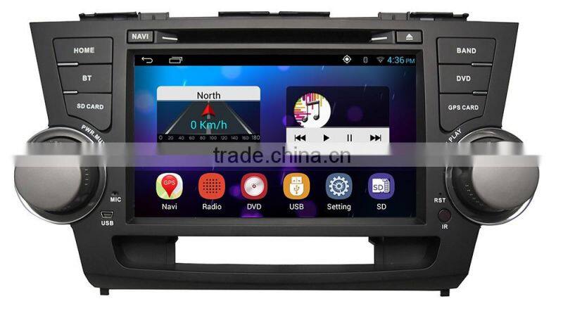 toyota old highlander 2 din car radio car audio DVD player
