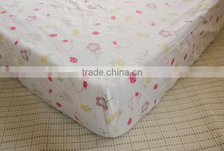wholesale 100% cotton Jersey fitted sheet for baby
