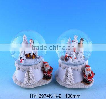 Polyresin Christmas waterball ,globeball