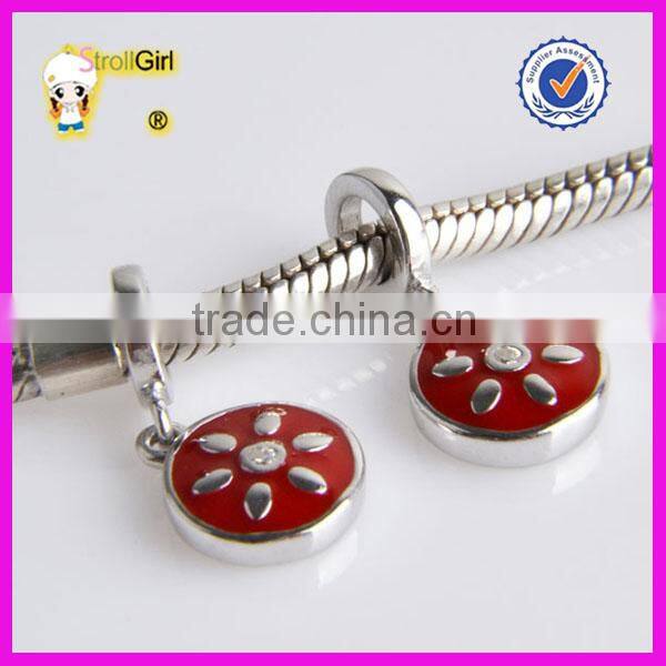 Jewelry On Line 925 Sterling Silver Enamel Heart European Charm Beads