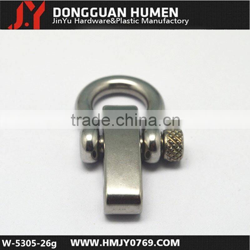 Flat head screw bow shackles stainless steel shackle clips with high quality