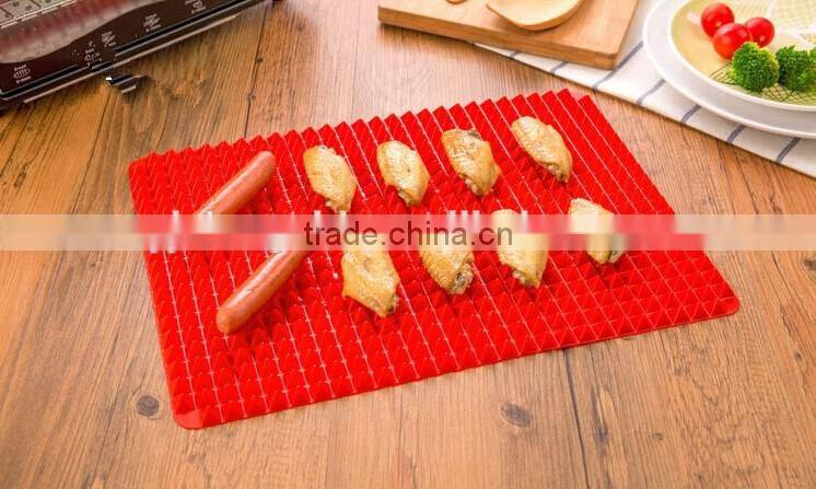 Hot sale FDA and LFGB food grade colorful silicone non-stick heathly cooking baking mat