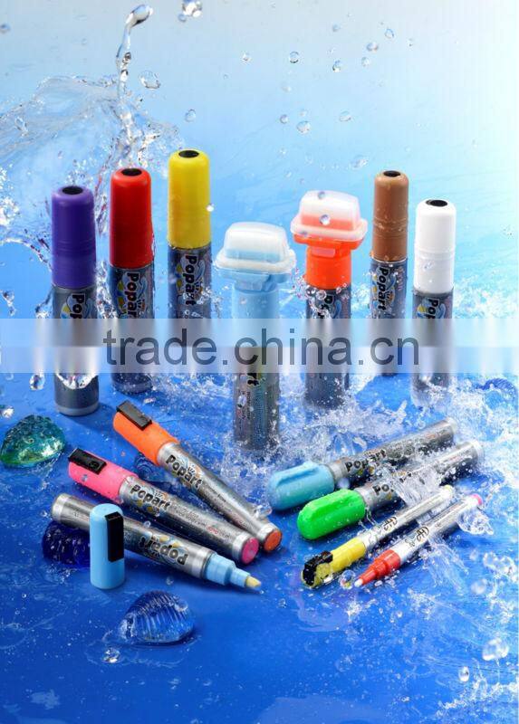 3mm wet-wipe silver window marker