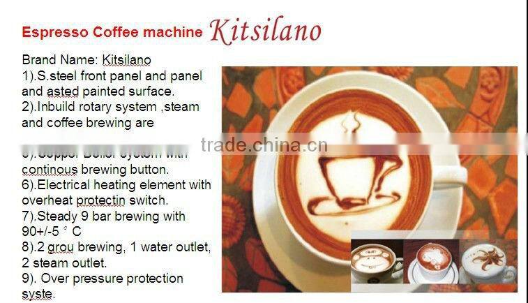 BAGF.KT1 KITSILANO steam generator high power coffee maker for restaurant