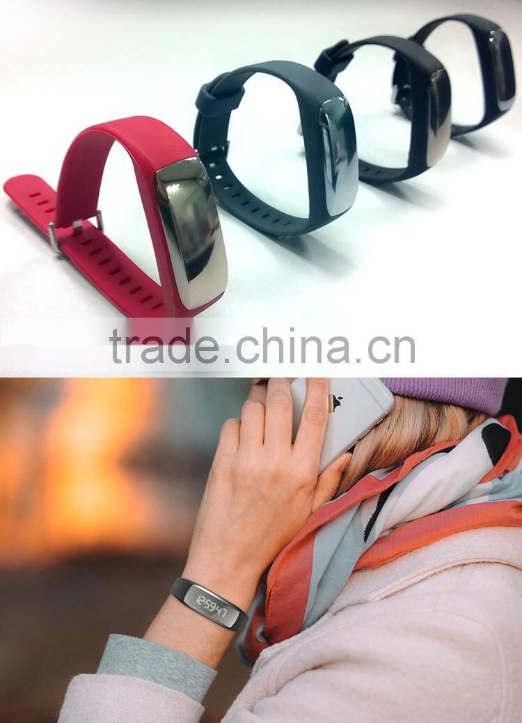 Desay Multi-function Pedometer Call/SMS DS-B521 Smart Band with Heart Rate for iOS 7.1 + Android 4.3 +