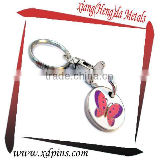 supermarket shopping trolley coin locks with car logo
