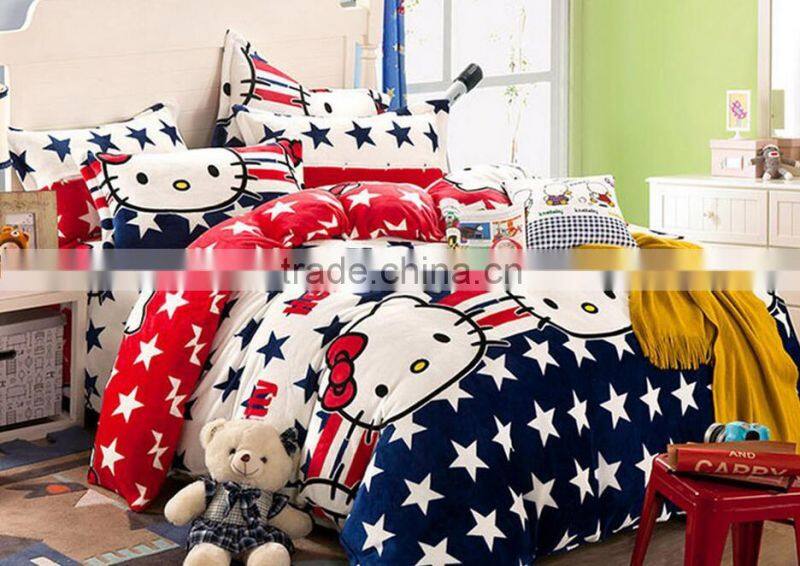 hello kitty kids one piece bed set