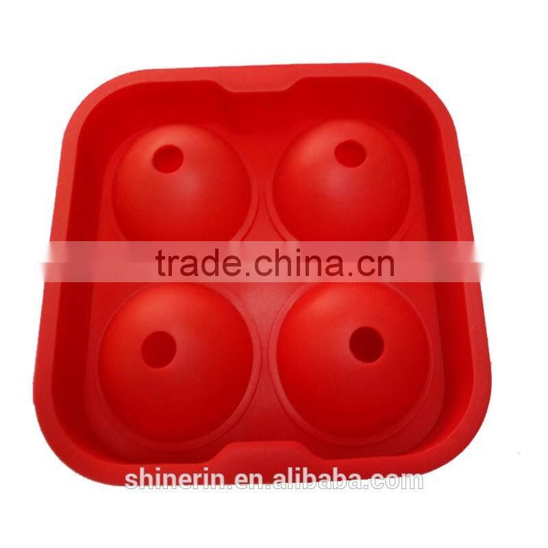 Party use christmas silicone ice cube tray with lid