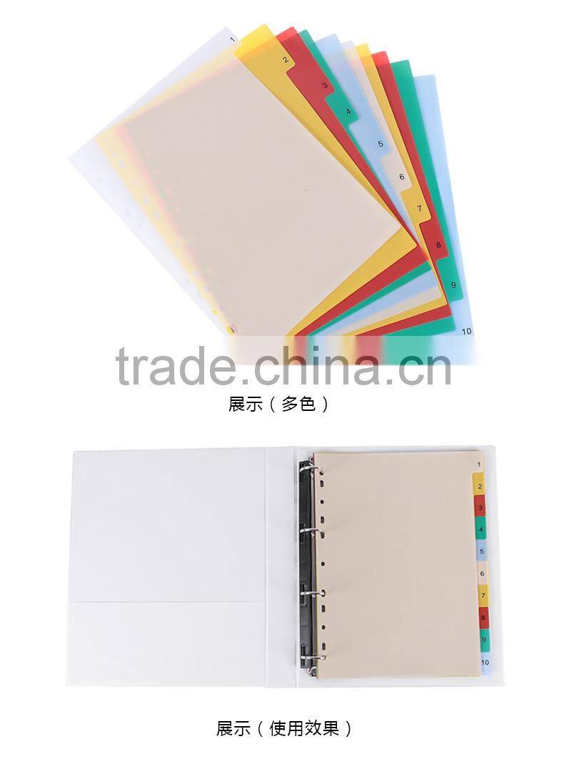office stationery 10-page colorful index paper