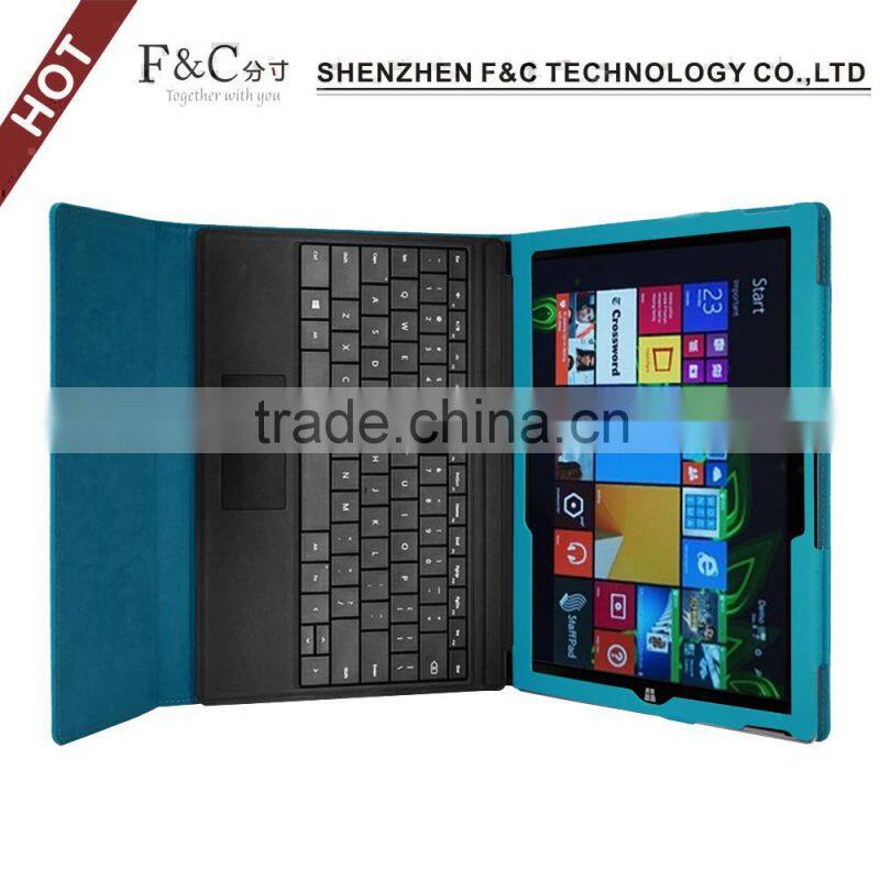 For Microsoft surface pro 4 pu keyboard cover for Surface pro 3 case