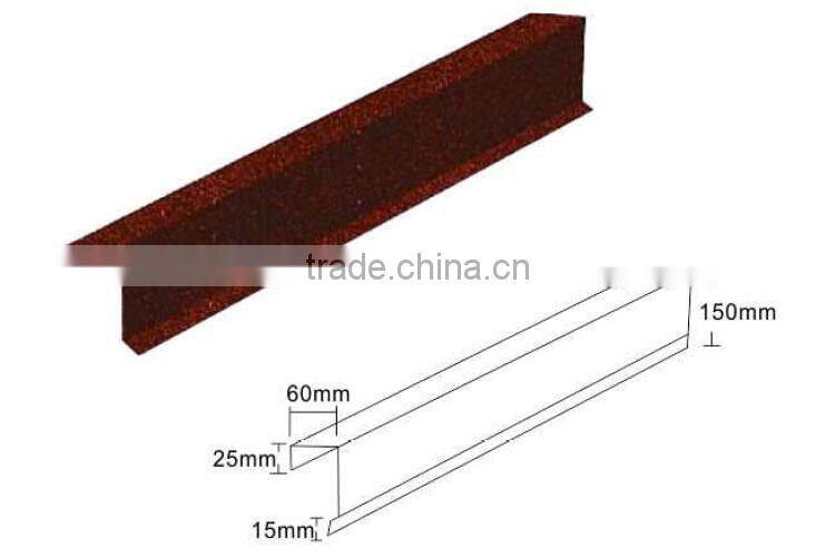 Custom sand coated box barge cover tile for roof