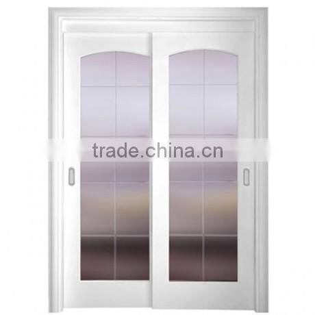 Wooden Doors Design Modern Matte Lacquer Interior Flat Glass Door