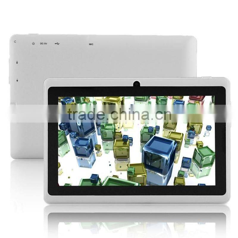 White With GPS WIFI Bluetooth Phone For Android 4.4 Core 7 inch Tablet PC