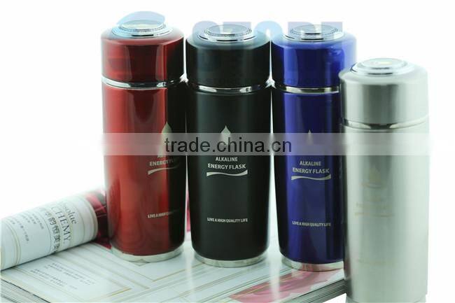 Powerful Colorful Stainless Steel Tourmaline Nano Alkaline Water Flask