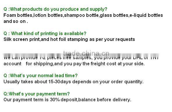 Factory sale Plastic shampoo bottle design package