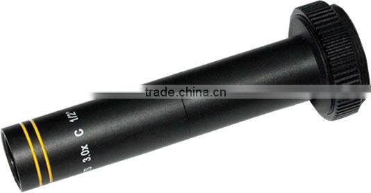 1/2" Format C-Mount 3x Magnifying WD 65mm Telecentric Lens